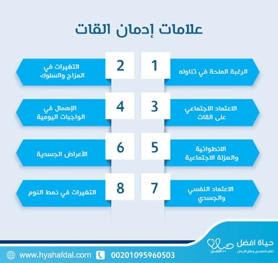 علامات إدمان القات